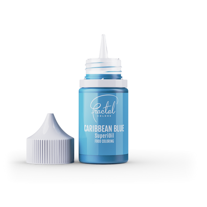 Fractal Caribbean Blue - Superoil Oil Based Food Colouring 30ml