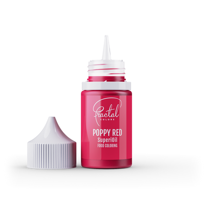 Fractal Poppy Red - Superoil Oil Based Food Colouring 30ml