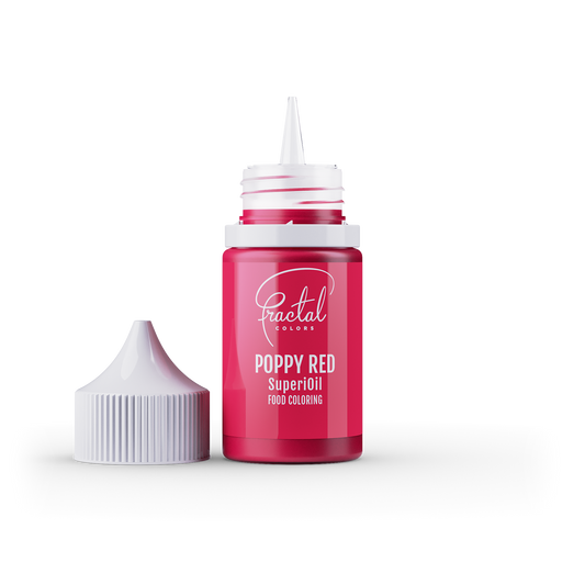 Fractal Poppy Red - Superoil Oil Based Food Colouring 30ml