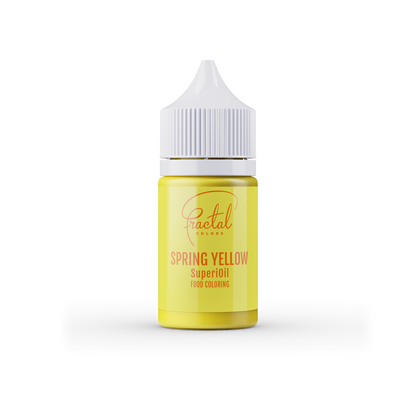 Fractal Spring Yellow - Superoil Oil Based Food Colouring 30ml