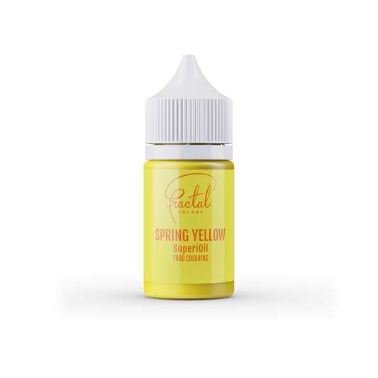 Fractal Spring Yellow - Superoil Oil Based Food Colouring 30ml
