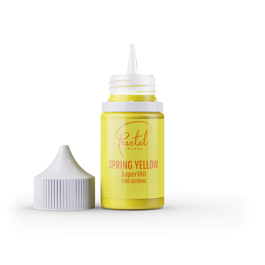 Fractal Spring Yellow - Superoil Oil Based Food Colouring 30ml